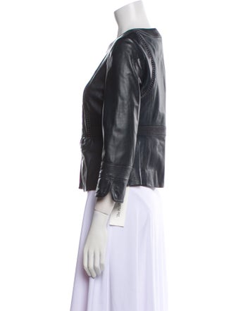 Tory Burch Leather Biker Jacket
