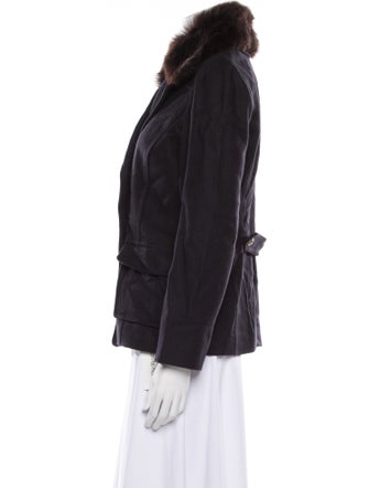 Tory Burch Wool Faux Fur Jacket