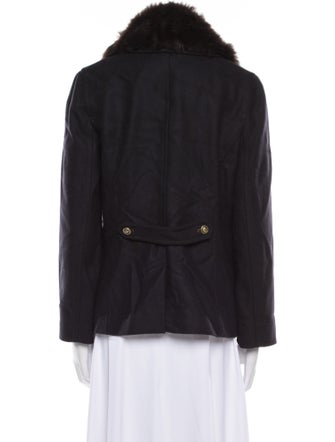 Tory Burch Wool Faux Fur Jacket