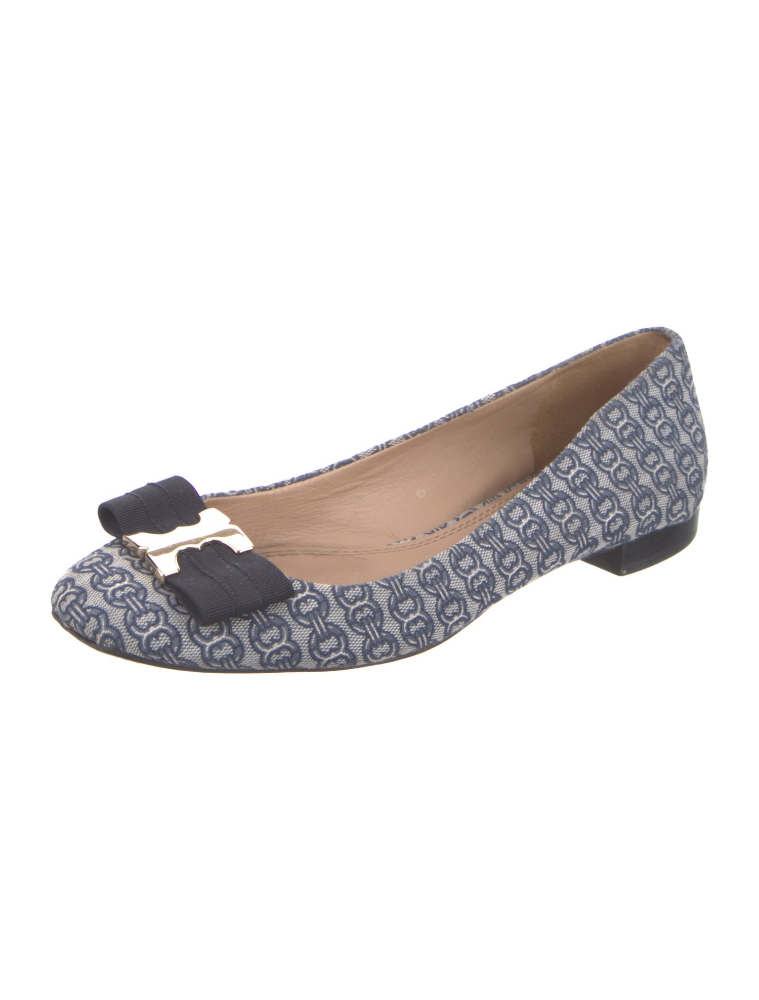 Tory Burch Printed Bow Accents Flats