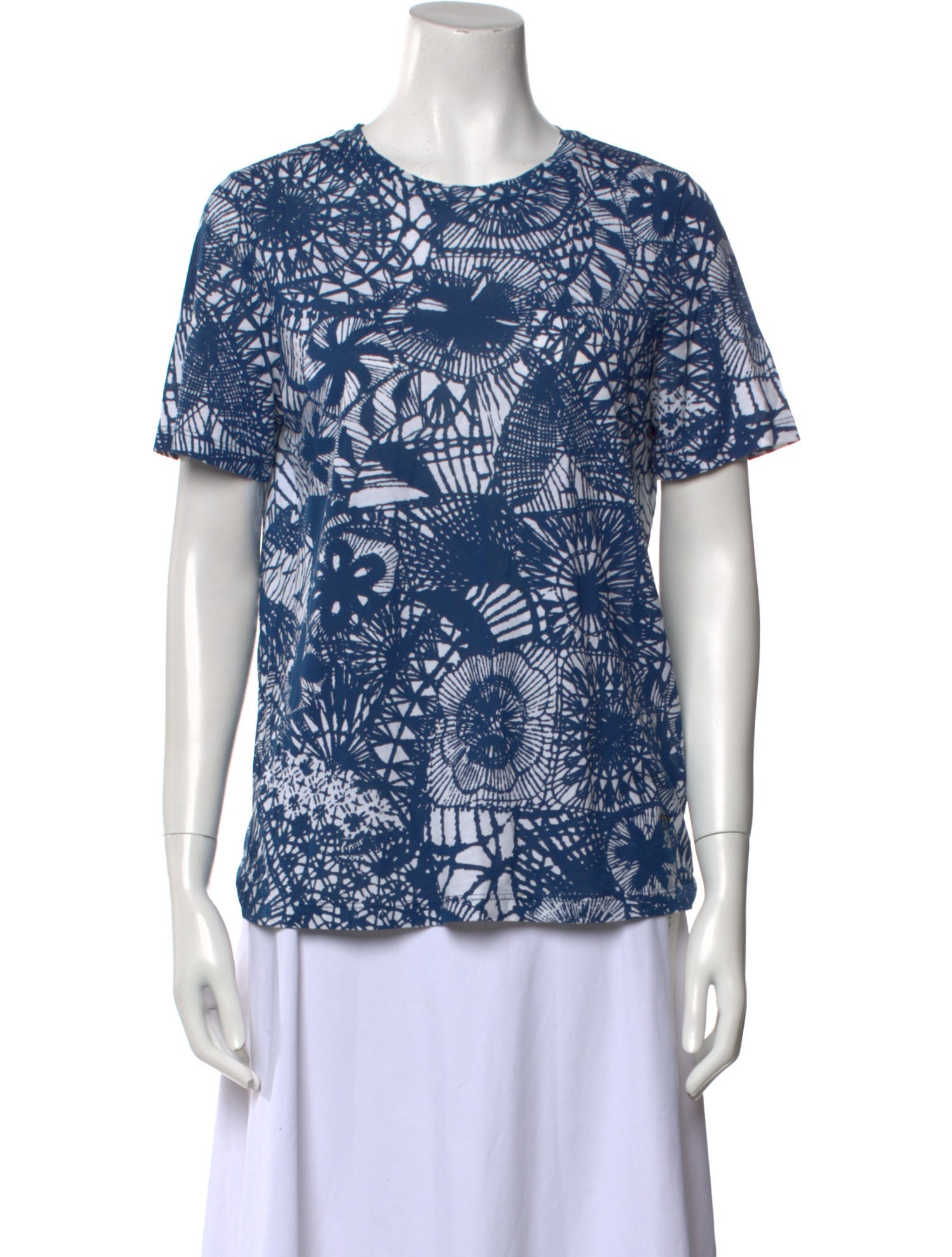 Tory Burch Printed Crew Neck T-Shirt