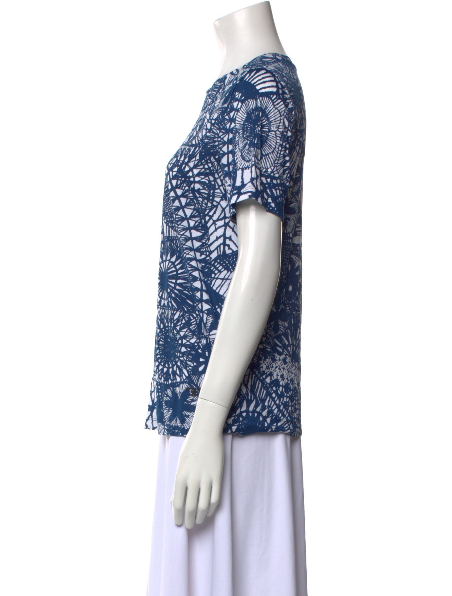 Tory Burch Printed Crew Neck T-Shirt
