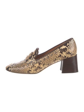 Tory Burch Leather Animal Print Pumps