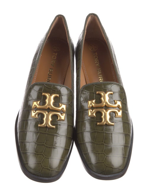 Tory Burch Embossed Leather Printed Pumps