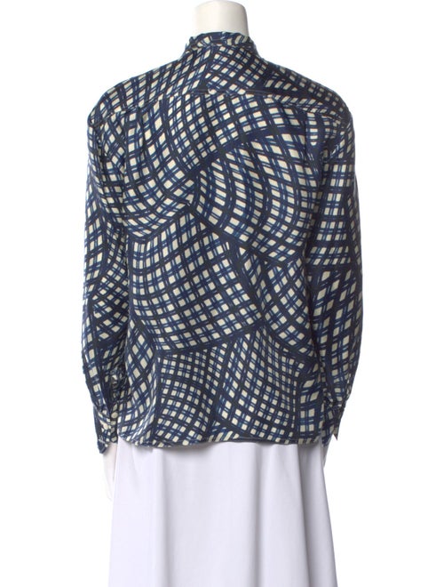 Tory Burch Silk Printed Button-Up Top