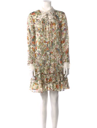 Tory Burch Floral Print Mini Dress