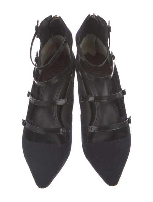 Tory Burch Wool Lace-Up Boots