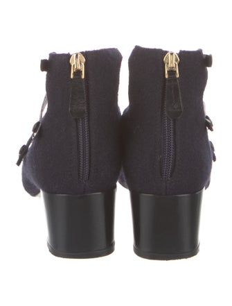 Tory Burch Wool Lace-Up Boots
