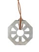 Tory Burch Leather Geo Pendant Necklace