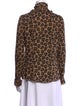 Tory Burch Silk Animal Print Blouse