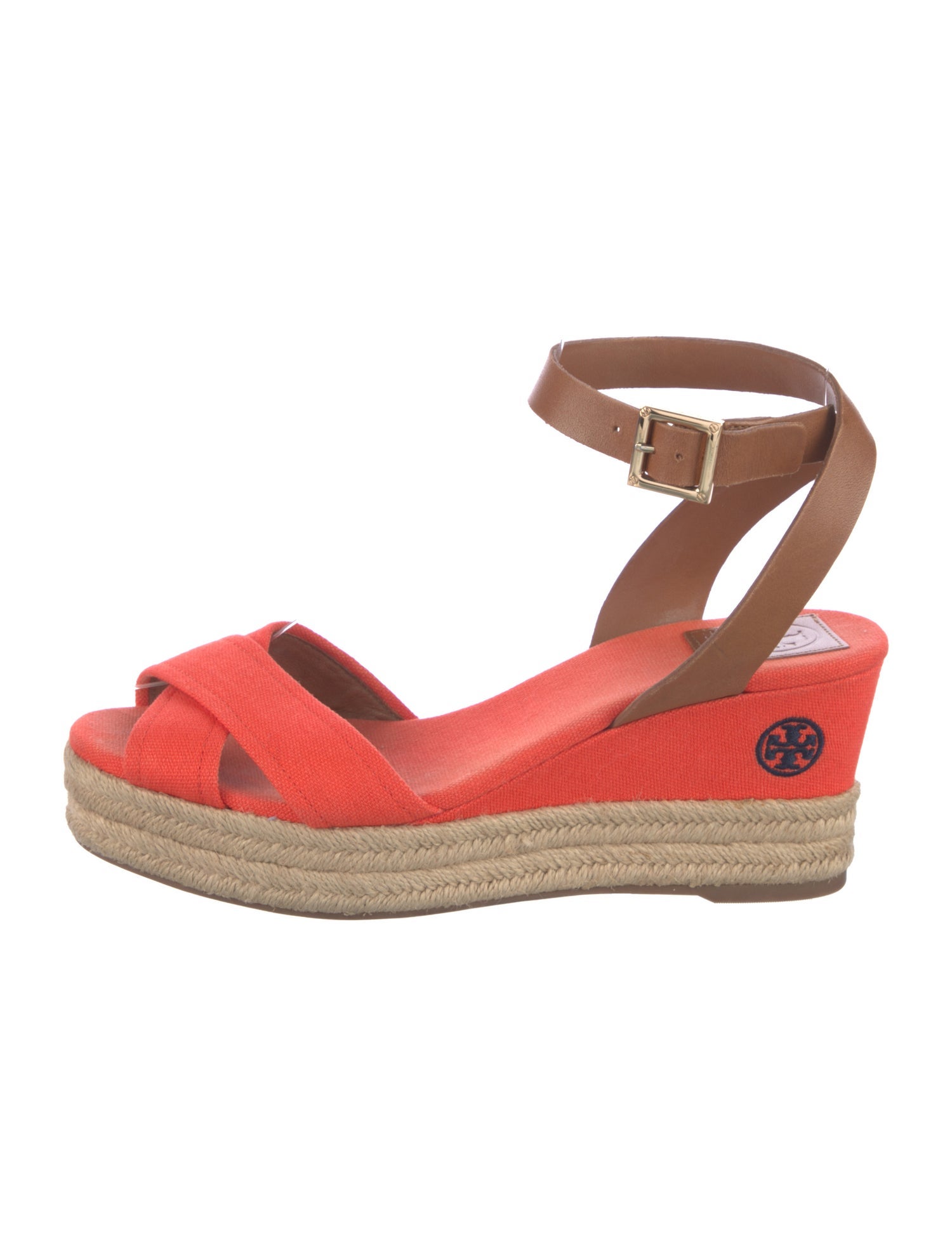 Tory Burch Canvas Colorblock Pattern Espadrilles
