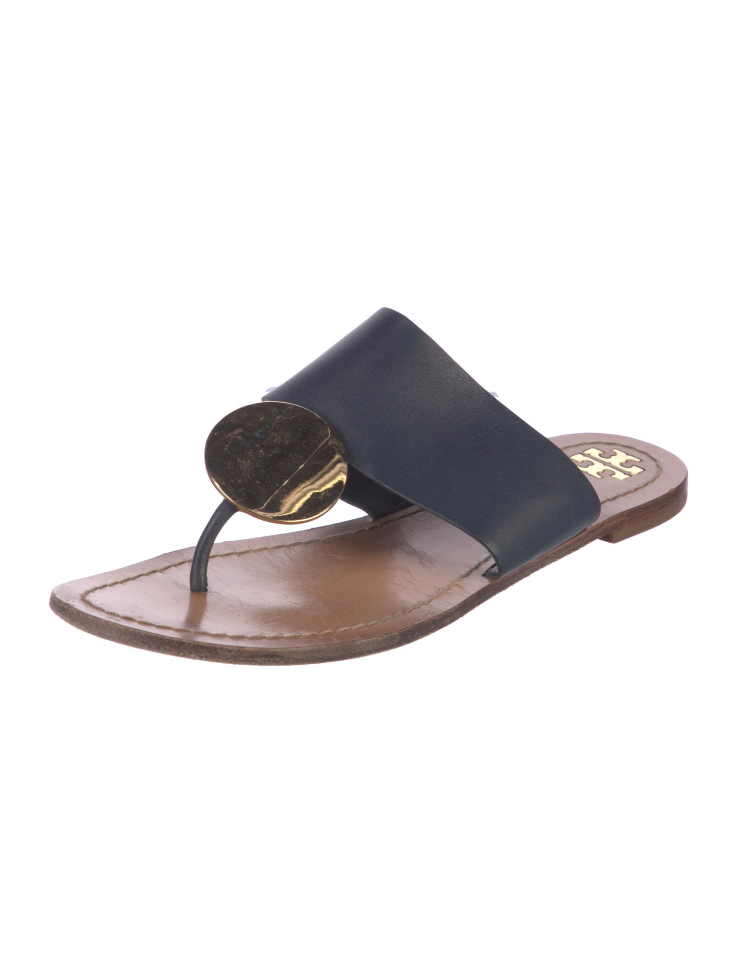 Tory Burch Leather Slides