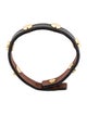 Tory Burch Leather Studded Single Wrap Bracelet