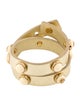 Tory Burch Leather & Resin Melodie Double Wrap Bracelet
