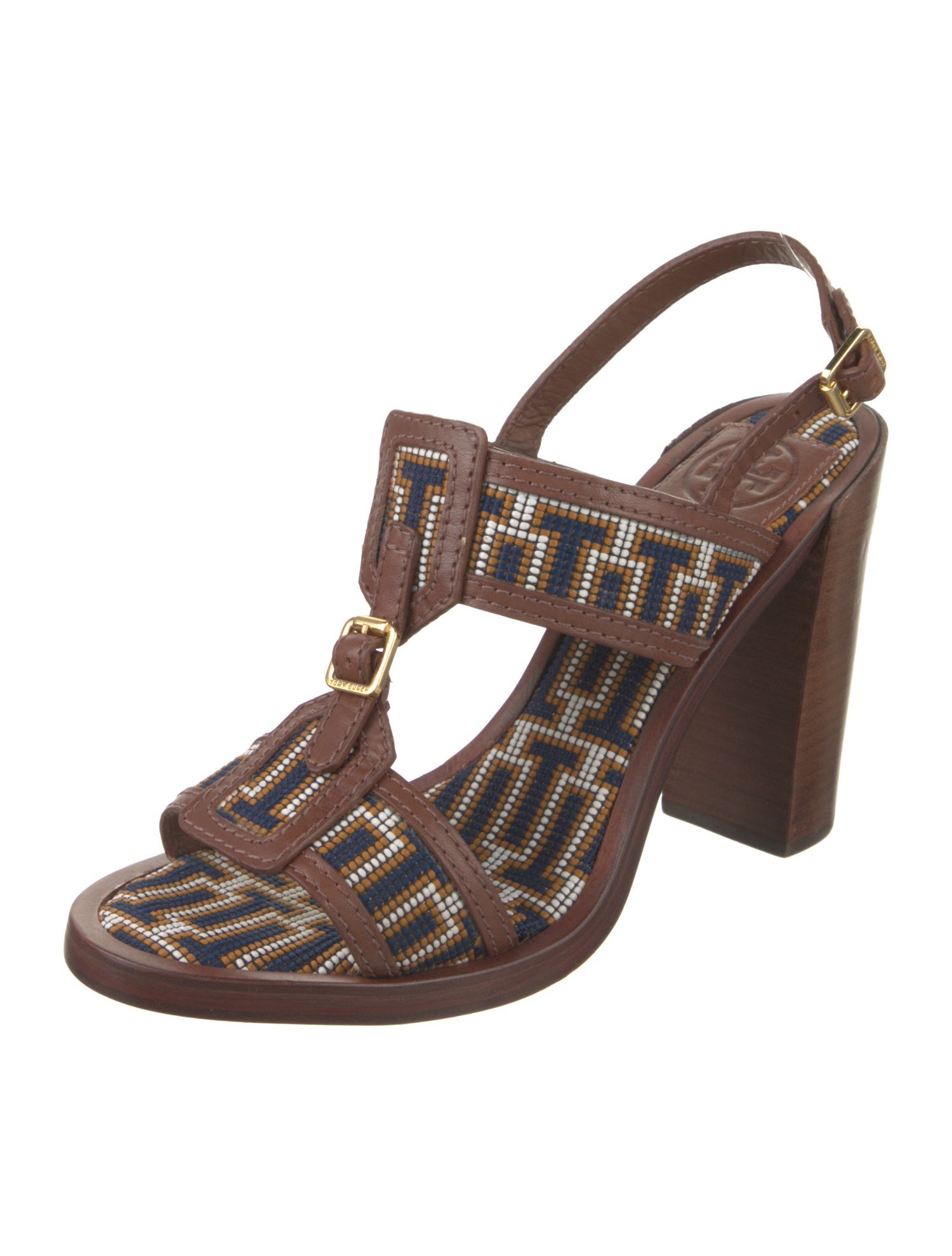 Tory Burch Leather Printed Pumps