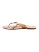 Tory Burch Leather Flip Flops