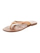 Tory Burch Leather Flip Flops
