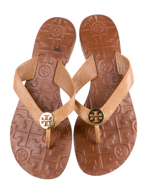 Tory Burch Leather Flip Flops