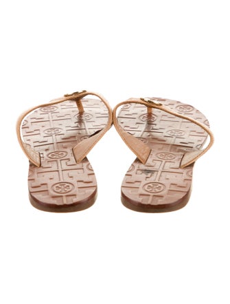 Tory Burch Leather Flip Flops