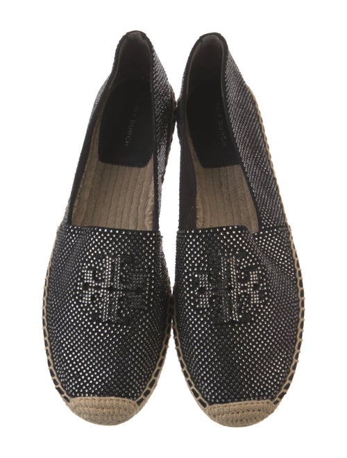 Tory Burch Printed Whipstitch Trim Espadrilles