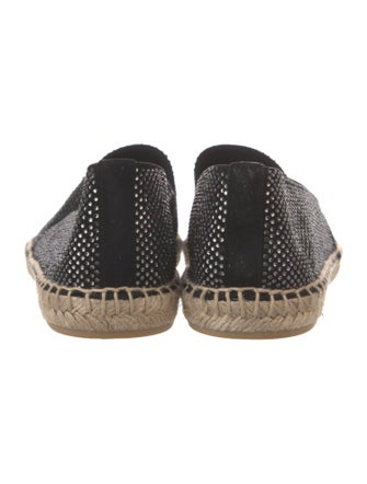 Tory Burch Printed Whipstitch Trim Espadrilles