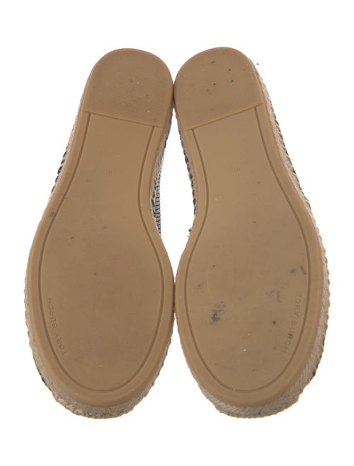 Tory Burch Printed Whipstitch Trim Espadrilles