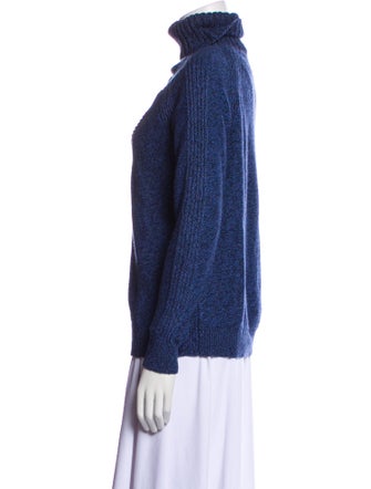 Tory Burch Graphic Print Turtleneck Sweater