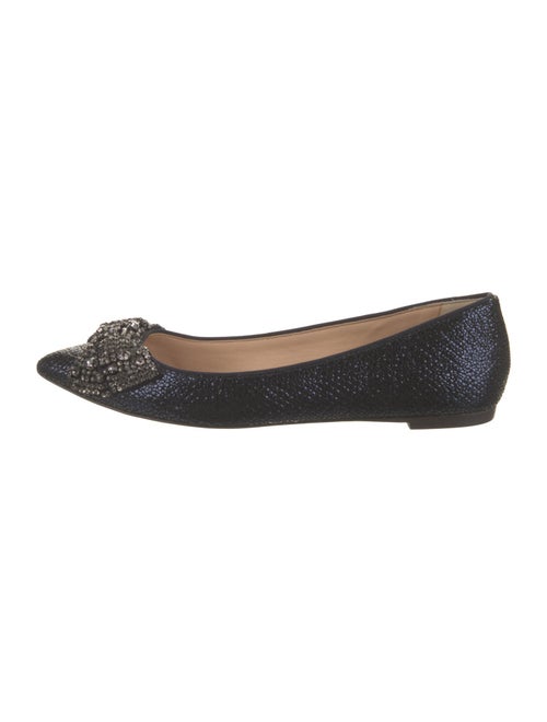 Tory Burch Glitter Crystal Embellishments Ballet Flats