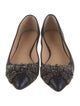 Tory Burch Glitter Crystal Embellishments Ballet Flats