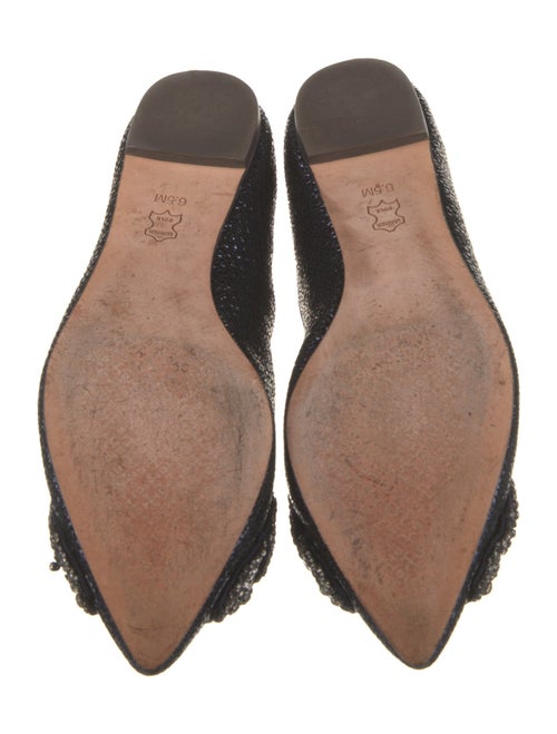 Tory Burch Glitter Crystal Embellishments Ballet Flats