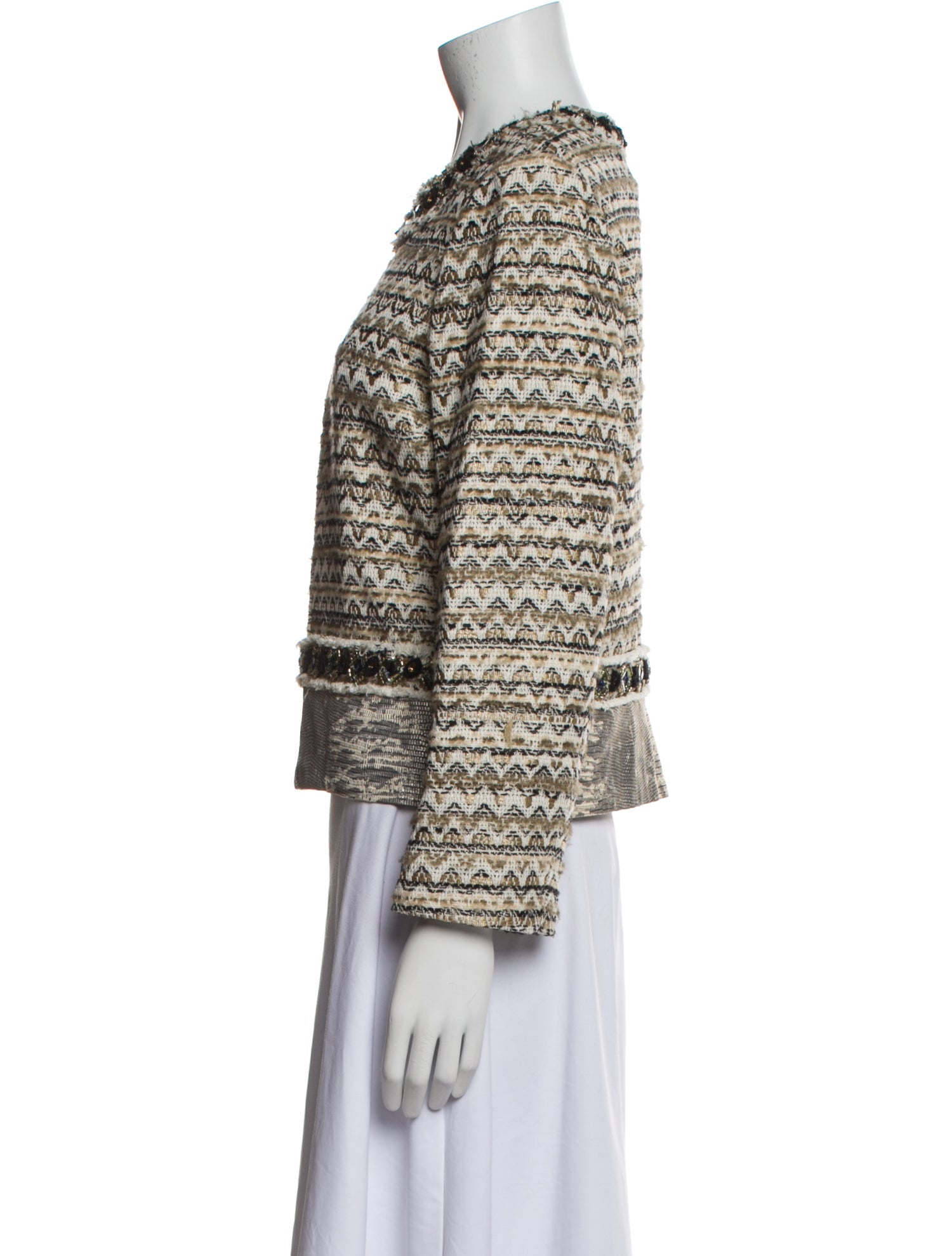 Tory Burch Tweed Pattern Evening Jacket