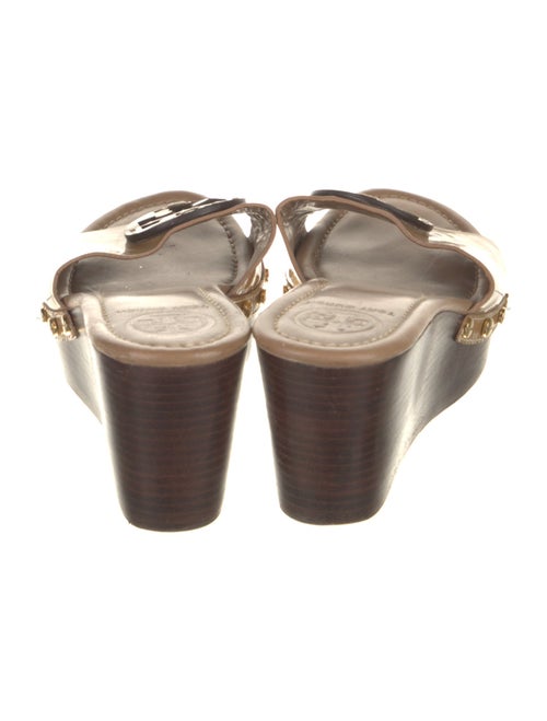 Tory Burch Patent Leather Studded Accents Slides