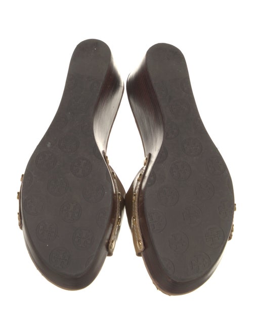 Tory Burch Patent Leather Studded Accents Slides