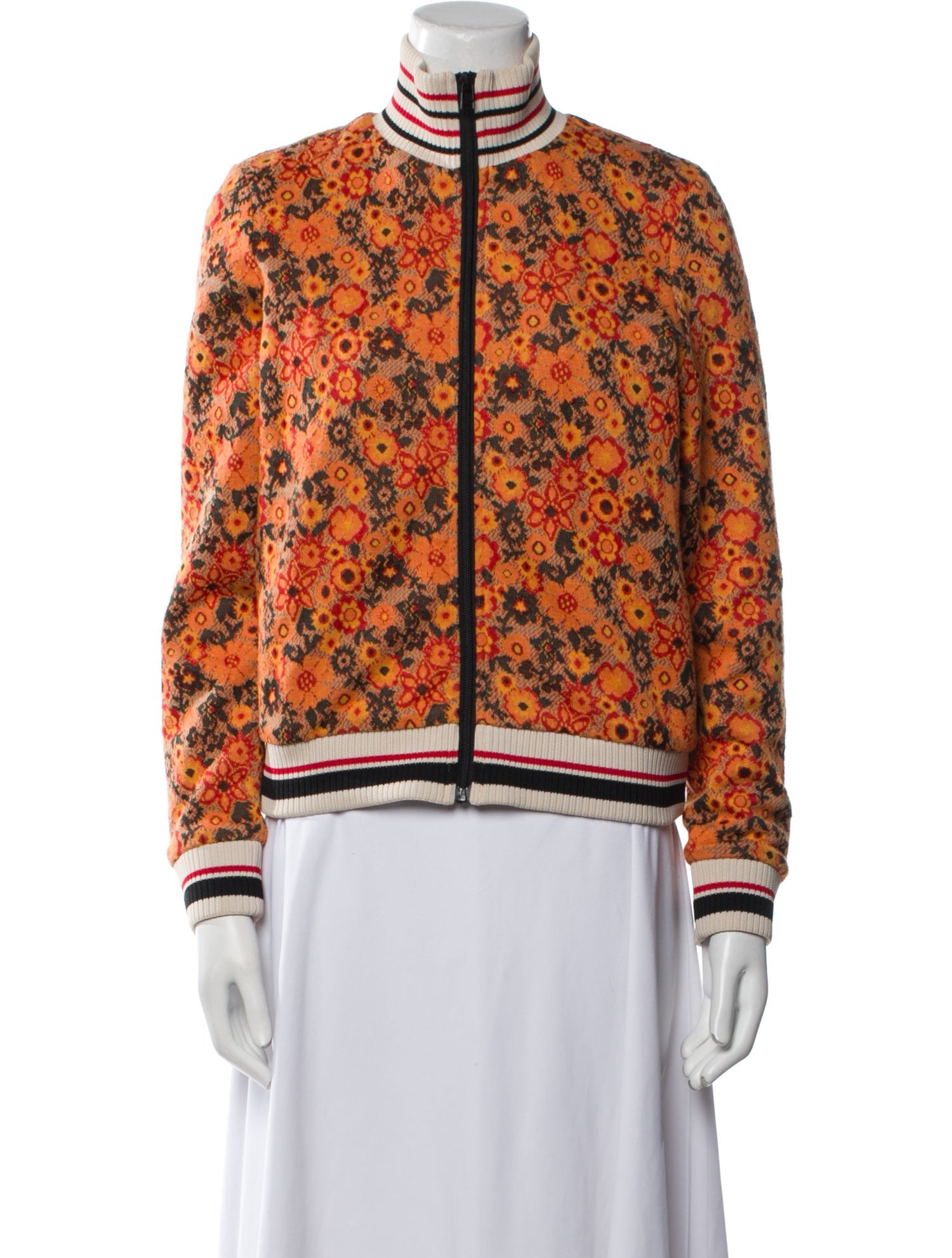 Tory Burch Floral Print Bomber Jacket w/ Tags
