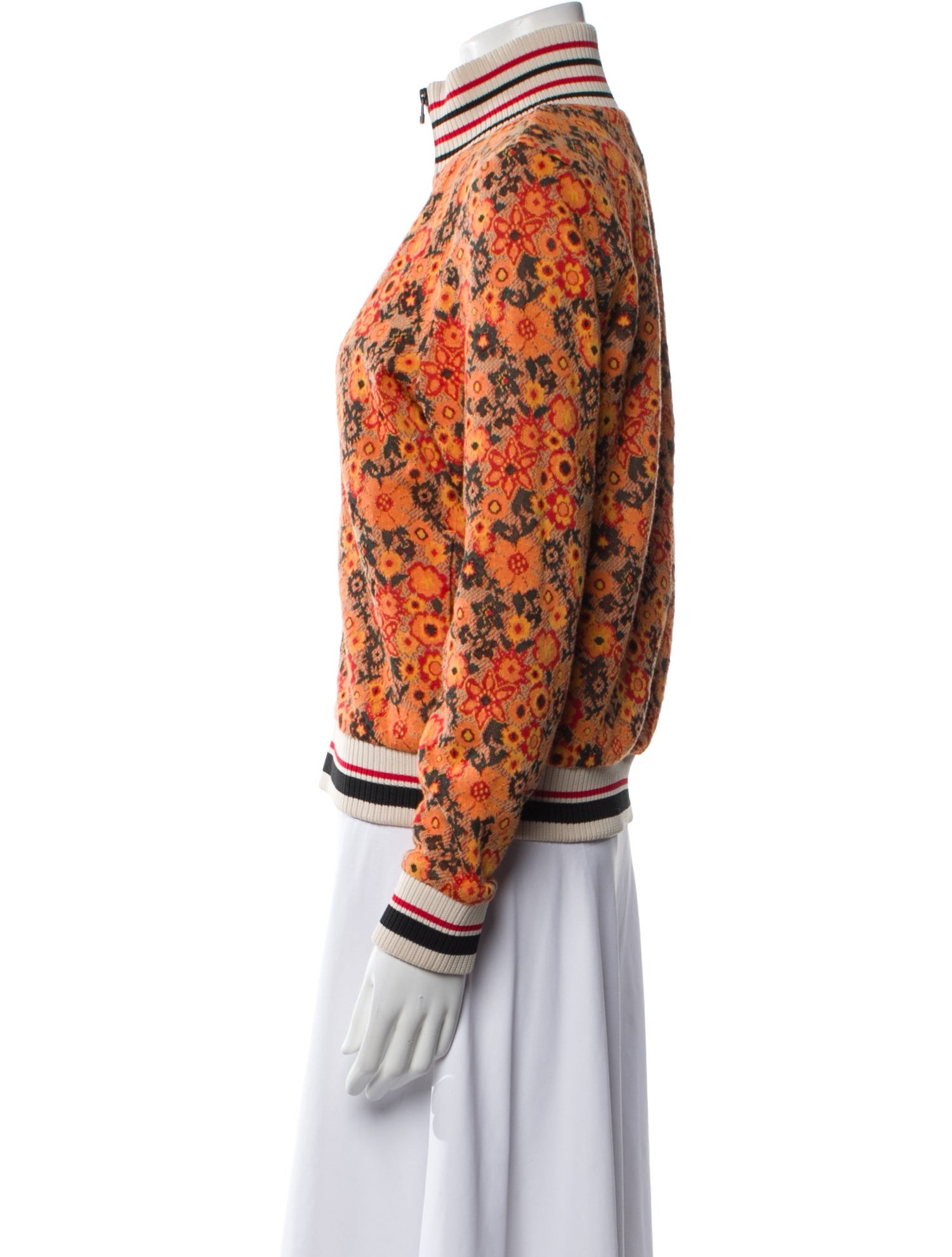 Tory Burch Floral Print Bomber Jacket w/ Tags