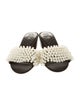 Tory Burch Satin Beaded Accents Slides