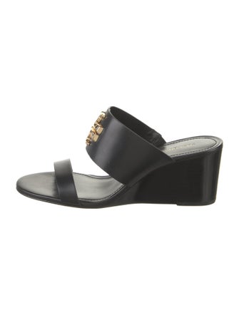 Tory Burch Leather Printed Slides