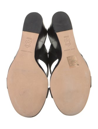 Tory Burch Leather Printed Slides