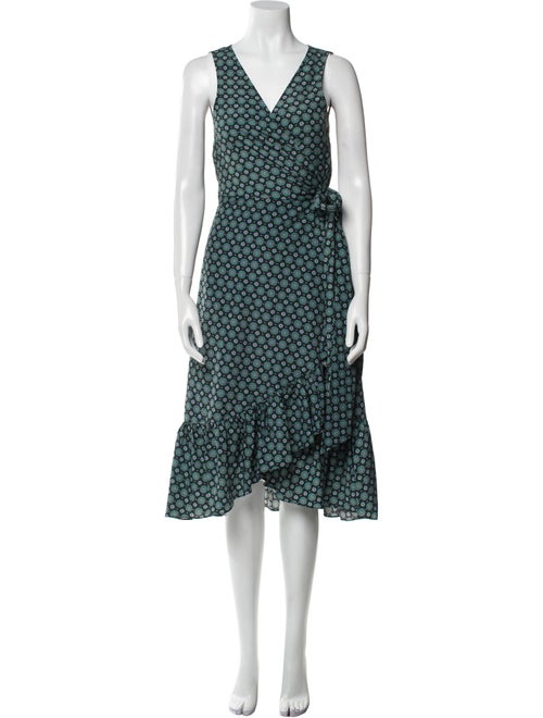 Tory Burch Polka Dot Print Midi Length Dress