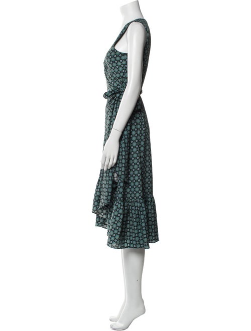 Tory Burch Polka Dot Print Midi Length Dress