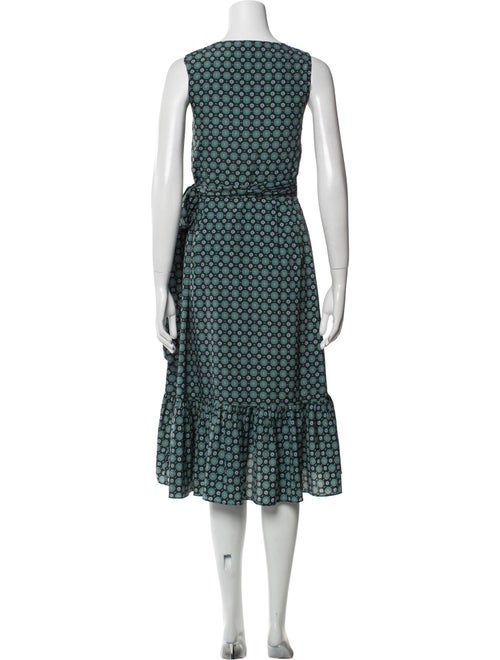 Tory Burch Polka Dot Print Midi Length Dress