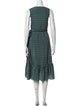 Tory Burch Polka Dot Print Midi Length Dress