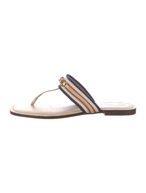 Tory Burch Leather Printed Slides