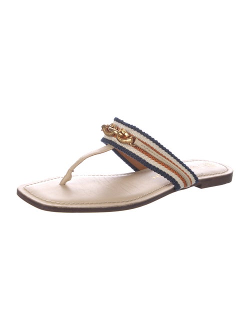 Tory Burch Leather Printed Slides