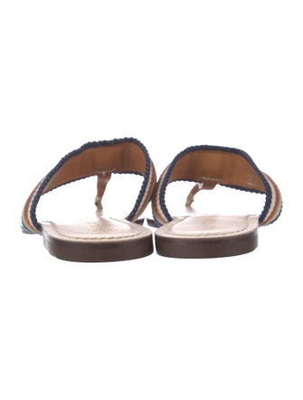 Tory Burch Leather Printed Slides