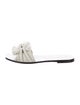 Tory Burch Leather Braided Accents Slides