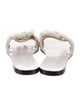 Tory Burch Leather Braided Accents Slides