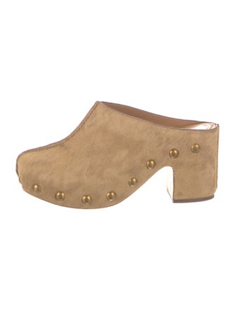 Tory Burch Ponyhair Studded Accents Mules