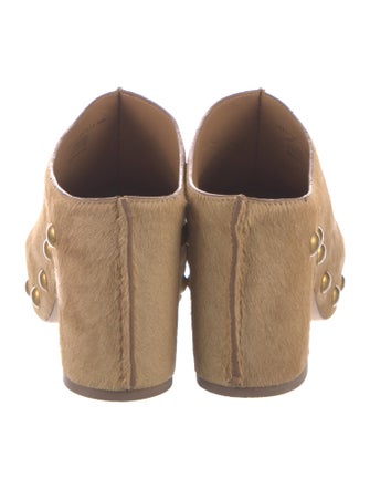 Tory Burch Ponyhair Studded Accents Mules