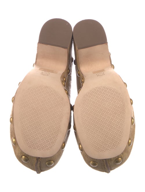 Tory Burch Ponyhair Studded Accents Mules